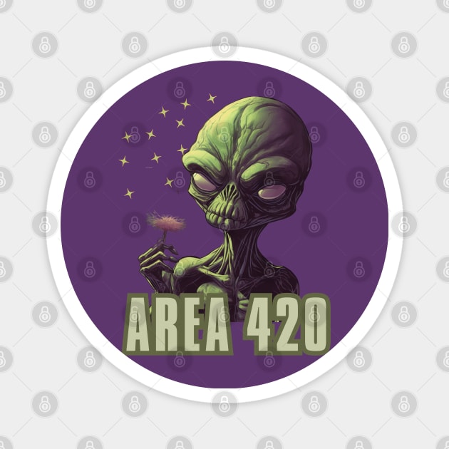 Alien OG  Area 420 Magnet by FrogandFog